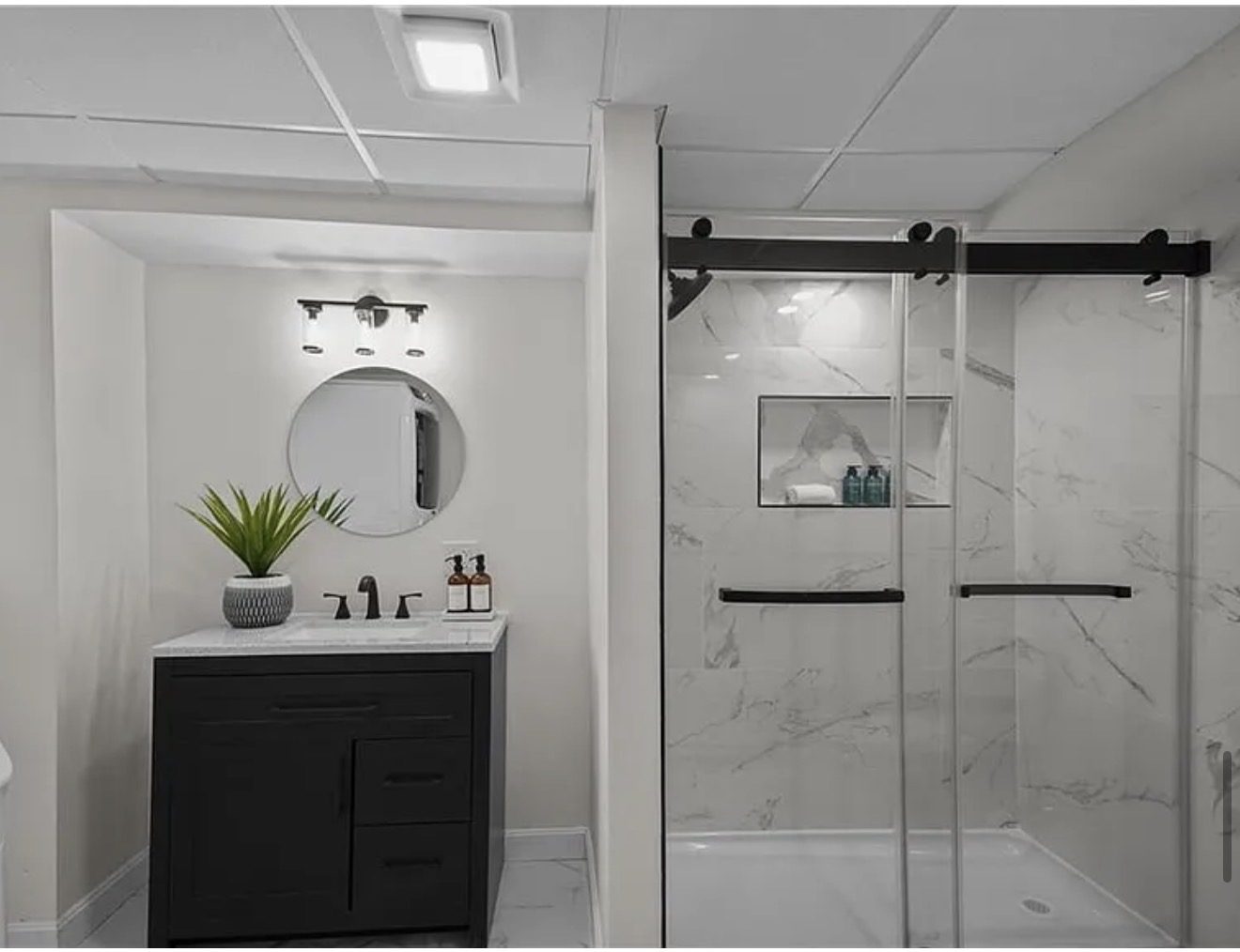 Marble bathroom
